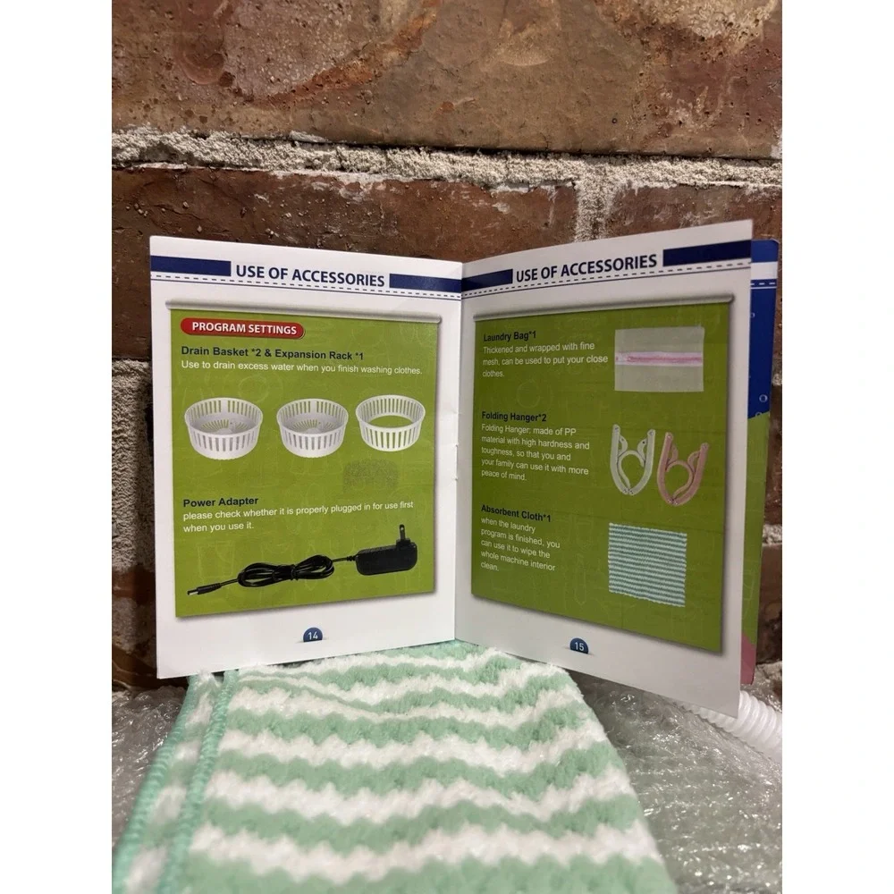 Portable Washing Machine, Foldable For Easy Storage, Electric, New w/ Open Box!
